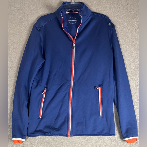 BMW Other - BMW Golfsport Mens Size Medium Full Zip Golfing Jacket Blue Polyester